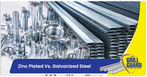 zinc plated steel vs galvanized